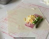 巻くだけ簡単♪アスパラベーコン春巻き作り方2写真