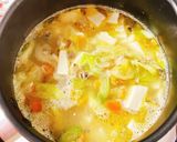 サバ水煮缶で♡栄養満点お味噌汁作り方3写真