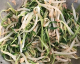 レンジで簡単　もやしと豆苗とツナのナムル作り方4写真