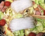 春キャベツとソーセージのスープ春雨作り方8写真