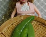 リカちゃん♡スナップエンドウ牛肉オイ炒め作り方2写真