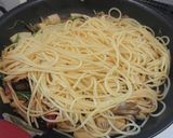 春パスタ♪ 筍と舞茸の和風スパゲッティ作り方3写真