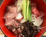 ちょいまんま無洗米雪若丸で海鮮丼作り方3写真