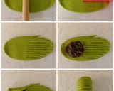 抹茶ウールロールパンあんこ入り作り方15写真