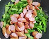 ソーセージとピーマンのコンソメ風味炒め作り方4写真