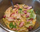 たっぷり春キャベツとベーコンのパスタ作り方3写真