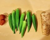 ネバトロ最高！長芋とオクラの梅肉和え作り方1写真