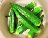 ネバトロ最高！長芋とオクラの梅肉和え作り方4写真