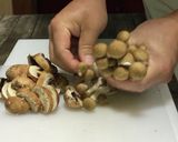 霜降り和牛とキノコのすき焼き風パスタ♪ૢ作り方2写真