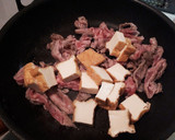 春キャベツと豚薄切り肉と厚揚げの味噌炒め作り方5写真