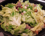 春キャベツと豚薄切り肉と厚揚げの味噌炒め作り方7写真
