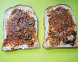 部活前後軽食❹キーマカレーロールサンド作り方2写真