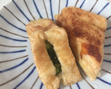 簡単もう一品！ねぎのあげ包み焼き作り方5写真