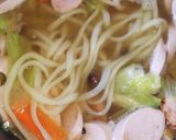 魚肉ソーセージのちゃんぽん風うどん作り方4写真