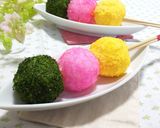 春の3色おにぎり~ 時々 串団子風 ~作り方7写真