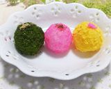 春の3色おにぎり~ 時々 串団子風 ~作り方8写真