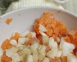 リカちゃん♡サーモンバーグ新玉ねぎ醤油で作り方5写真