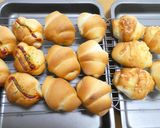 朝食ランチ♪HB簡単成形卵なしロールパン作り方16写真