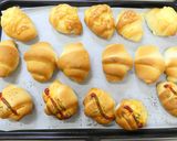 朝食ランチ♪HB簡単成形卵なしロールパン作り方15写真