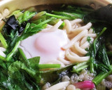 ほうれん草とフキの煮込みうどん作り方5写真