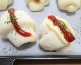 朝食ランチ♪HB簡単成形卵なしロールパン作り方13写真