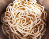 とろーり美味しい♪半熟卵のカニ玉うどん作り方3写真