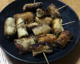 アスパラの油揚げ巻き！精進料理として考案作り方5写真
