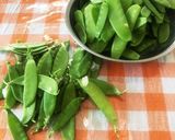絹さやオリーブオイル煮作り方1写真