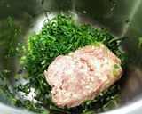 小松菜で豚、鶏の2種類のあっさり餃子作り方4写真