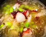 たこと枝豆と塩昆布の炊き込みご飯♪作り方4写真