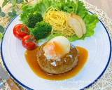 ❀和風キノコ餡かけ☆煮込みハンバーグ❀作り方10写真