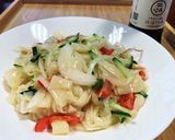 季節野菜でつるつるうどん作り方4写真