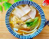 【めんつゆで】❀舞茸と豚バラ肉うどん❀作り方4写真
