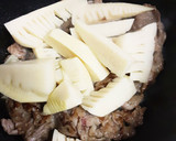 たけのこと牛肉のオイスターソース炒め作り方3写真