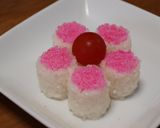 お弁当に♪お花のひとくちおにぎり作り方3写真