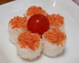 お弁当に♪お花のひとくちおにぎり作り方4写真