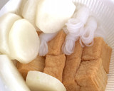 おでんみたいな厚揚げと大根の味噌汁作り方5写真