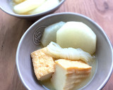 おでんみたいな厚揚げと大根の味噌汁作り方9写真