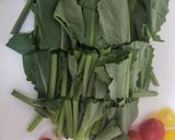 【簡単】トマトと菜の花の玉子炒め【減塩】作り方1写真