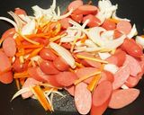 ウィンナーのカレーマヨ炒め作り方3写真