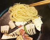 筍とベーコンパスタ作り方4写真