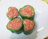 ピーマンの肉詰めです。作り方1写真