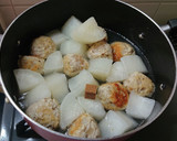 大根とチーズつくねのトマトソース煮作り方6写真