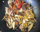 野菜たっぷり☆焼肉のタレでチャプチェ作り方6写真