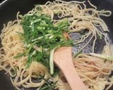 ノビル(ニラ)のピリ辛塩焼きそば作り方4写真