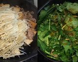 豚バラ肉と厚揚げと大根葉のポン酢炒作り方4写真