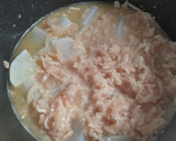 大根と鶏そぼろの味噌煮込み作り方5写真