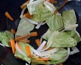 手打ち麺で薄揚げ焼きそば 肉なし作り方2写真