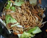 手打ち麺で薄揚げ焼きそば 肉なし作り方4写真