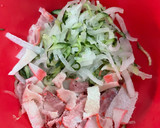 鯨ベーコンと大根きゅうりの和えもの作り方4写真